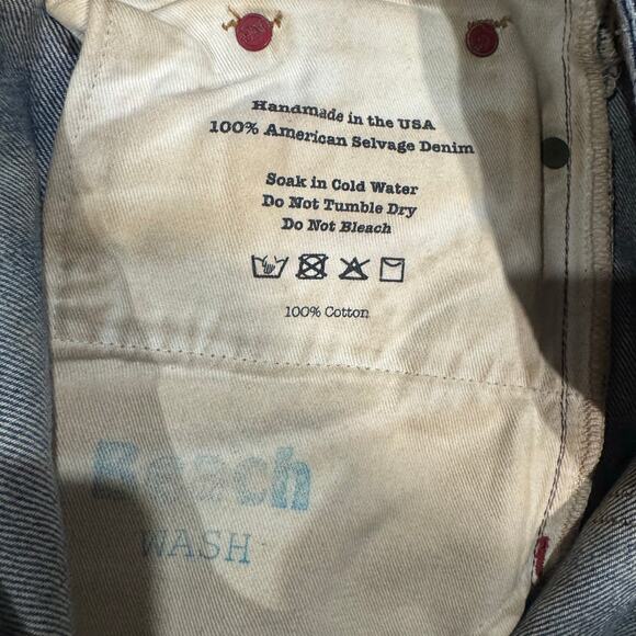 Norman Russell Selvedge Jeans W30x29 USA #100/270 Beach Wash Slim Button Fly - Picture 5 of 11